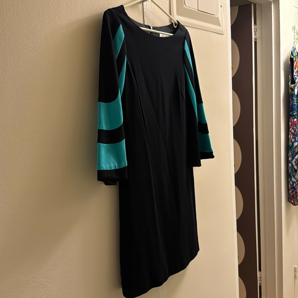 Trina Turk A-line dress with flare sleeves